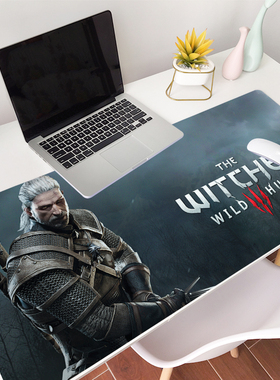 巫师3狂猎鼠标垫The Witcher希里雅杰洛特锁边超大游戏键盘课桌垫