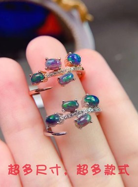 diy纯银玫瑰金色开口戒指