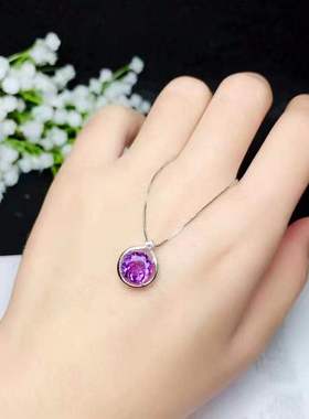 森系百搭镀18k圆形锁骨链空托