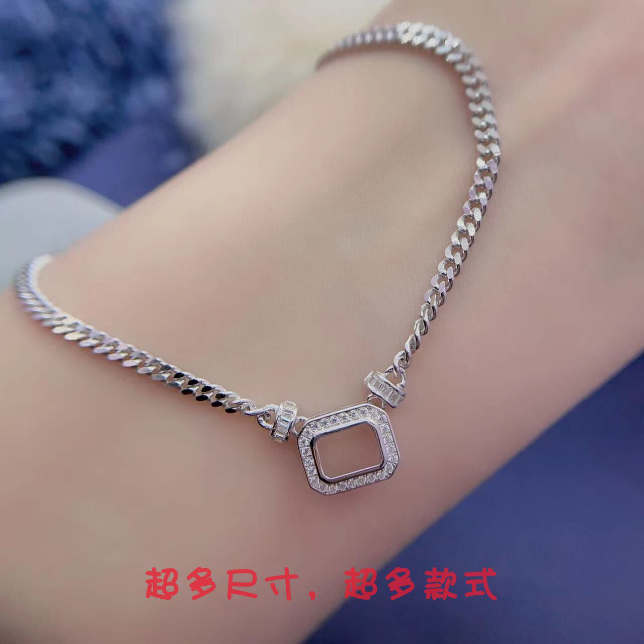 银托工厂超多款式S925银项链空托
