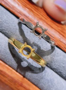 男女通吃的中兴风银戒托复购率高