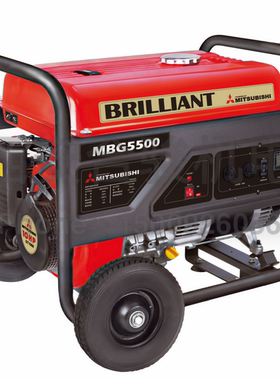 三菱MBG5500汽油发电机 4kw汽油发电机 家用便携带轮子发电机现货