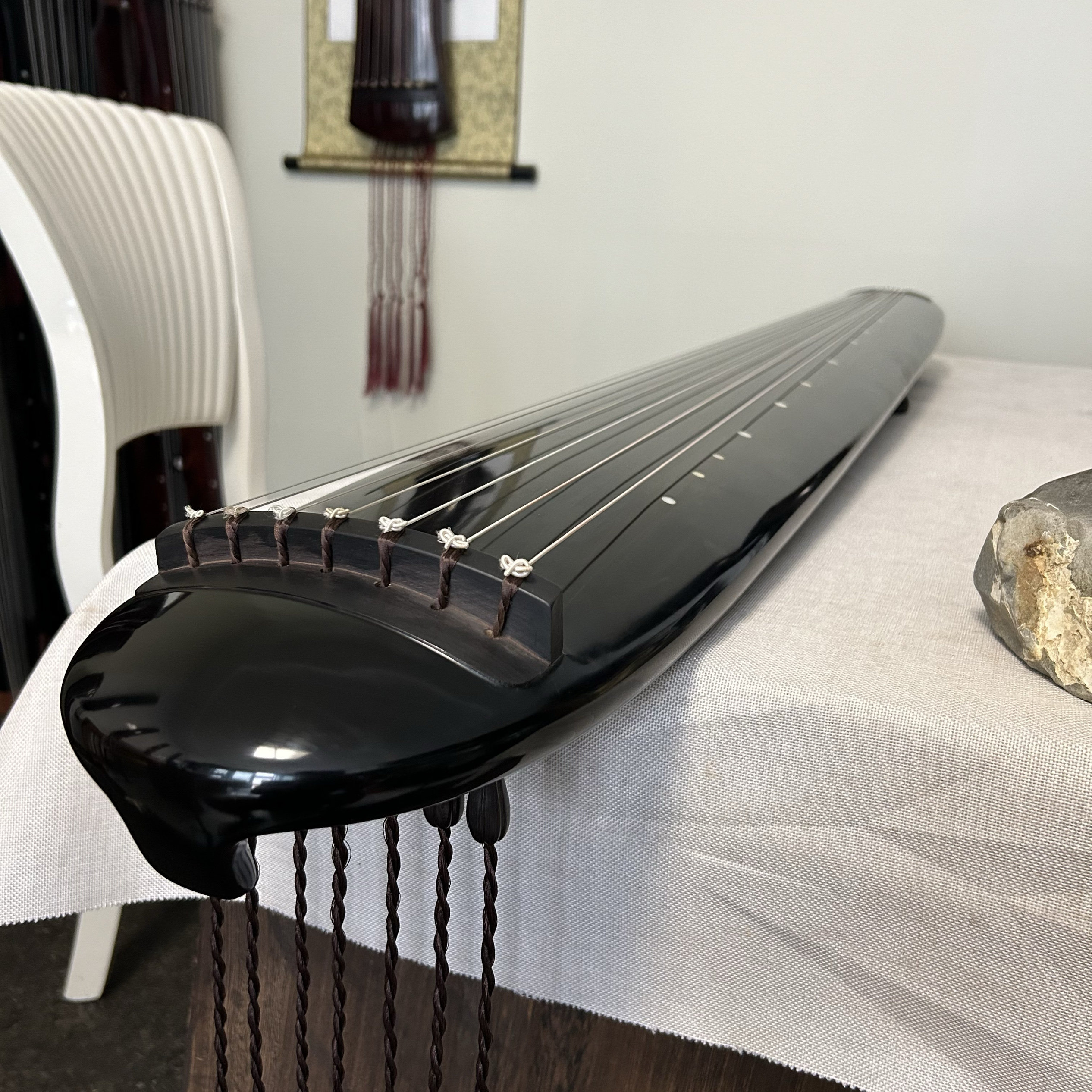 纯生漆纯手工鹿角霜演奏级古琴