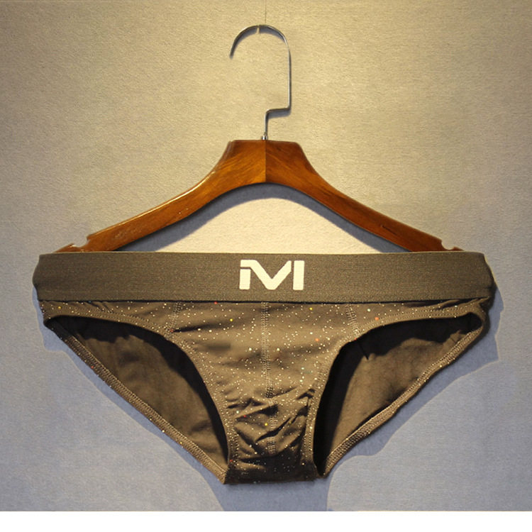 男士内裤男三角裤潮男圆点星空印花U型囊袋舒适低腰性感潮牌短裤,女士内衣/男士内衣/家居服,男三角内裤,淘宝优惠券,粉丝福利购,淘宝优惠卷