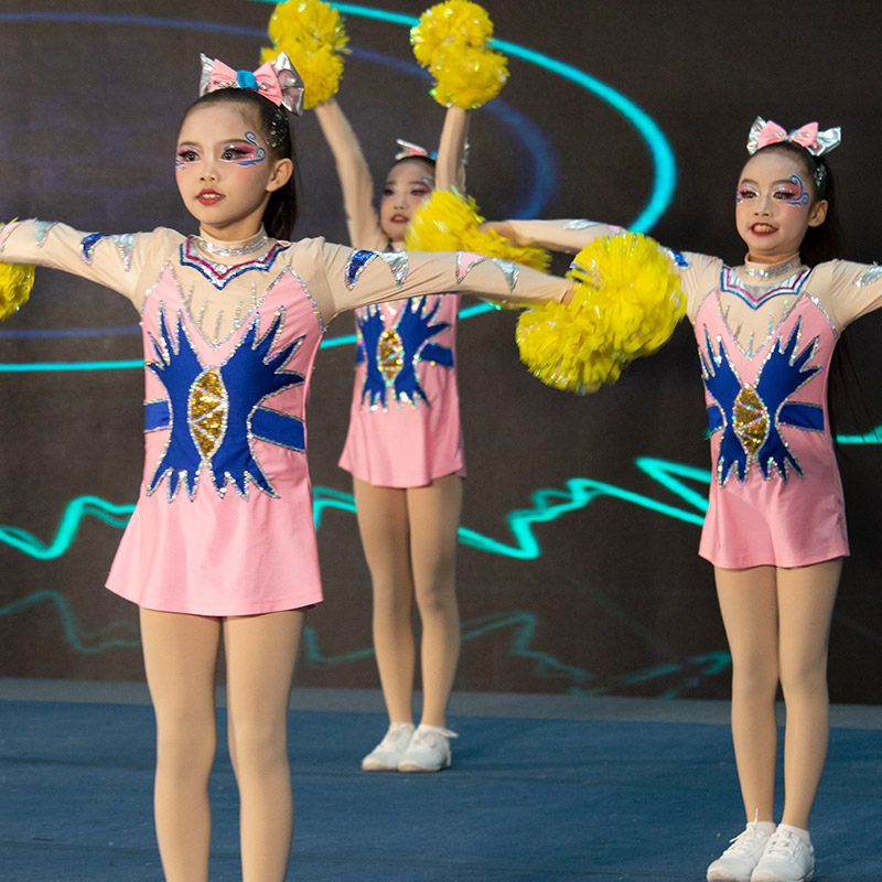 花球拉拉操服装啦啦队服竞技健美操服装体操服演出服学生新品25男