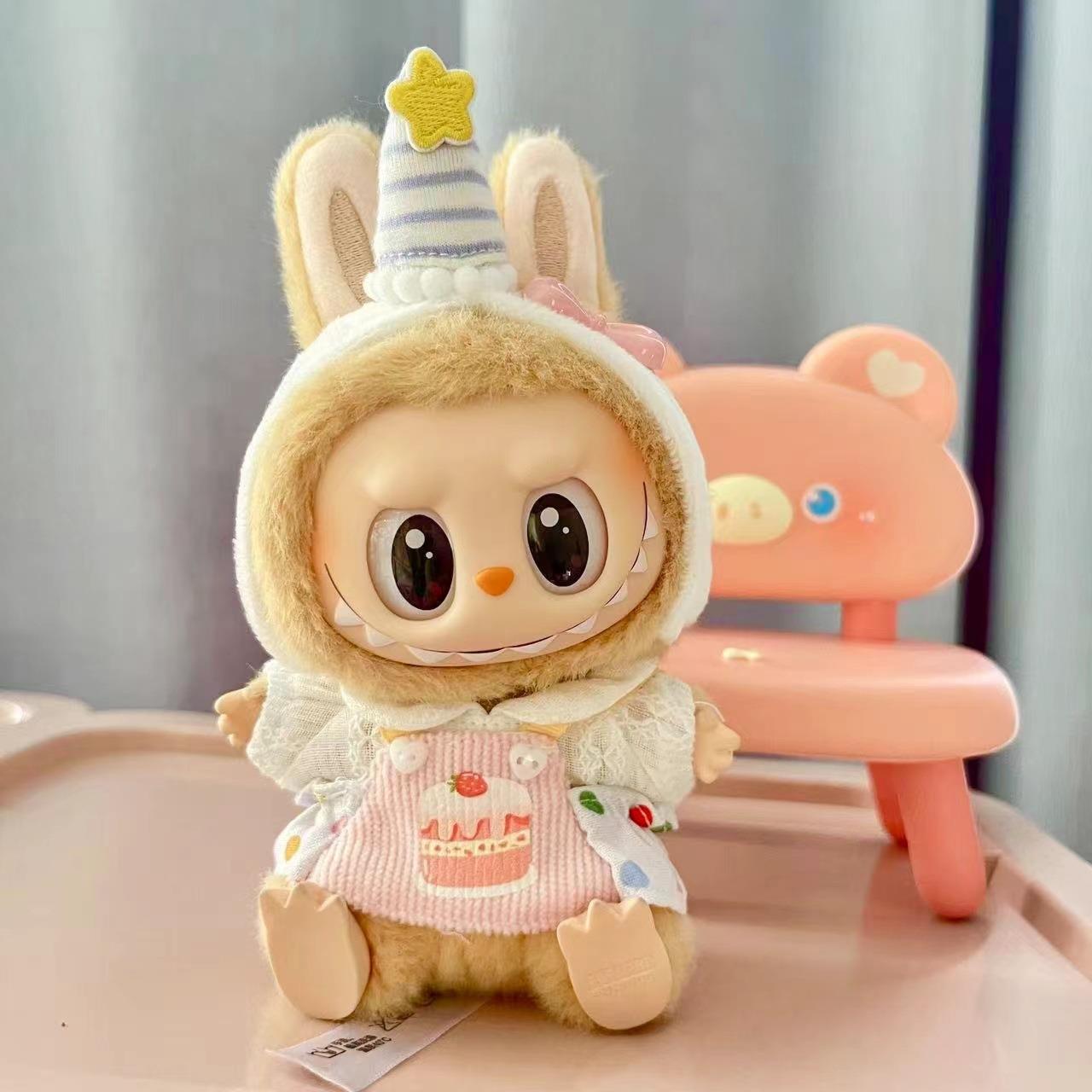 仅衣服一二代钥匙扣衣服挂件拉布布娃衣粉点小厨煎蛋萌宝
