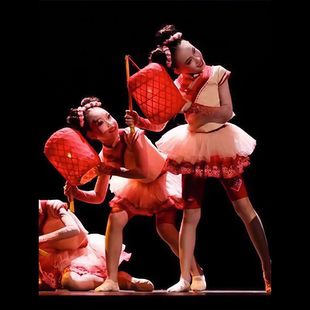 第十二届小荷风采灯火舞蹈服儿童表演服民族喜庆演出服红灯笼道具