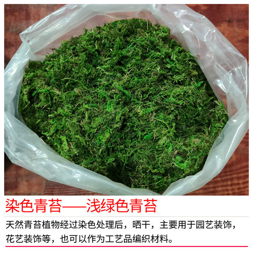 天然苔藓染色绿色精装款500克