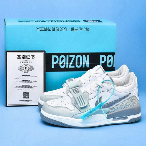 官网正品aj男鞋aj312低帮复活节篮球鞋aj3l2灰白中大童运动鞋高帮