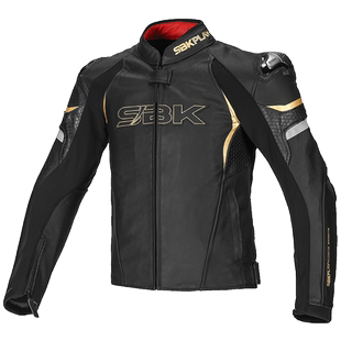 SBK骑行服分体皮衣摩托车衣服牛皮夹克机车服赛车装备男骑士四季