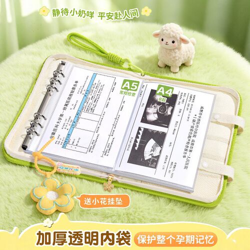 产检孕检收纳册活页羊宝宝档案