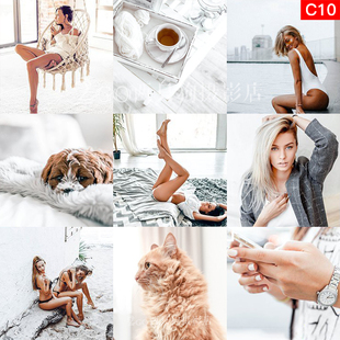 lightroom手机版lr预设ps滤镜pr视频调色app干净整洁明亮通透fcpx