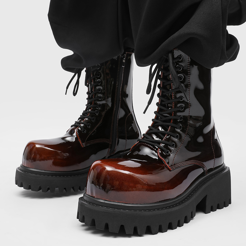 2025新款英伦百搭厚底马丁靴