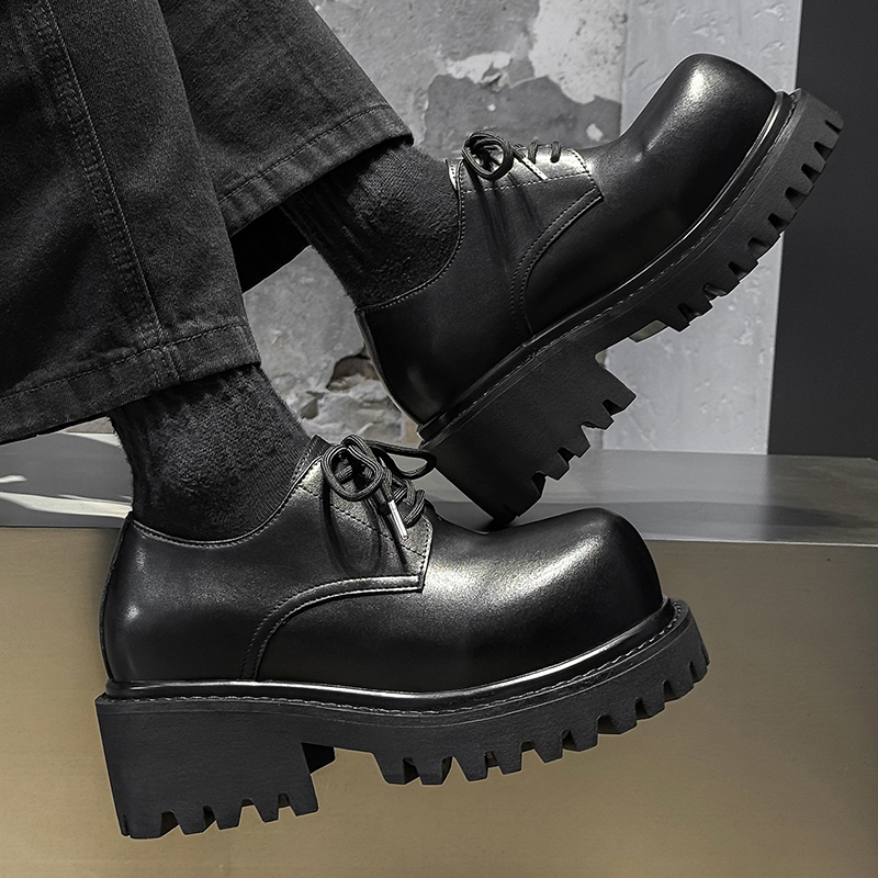 2025新款男士英伦风厚底德比鞋