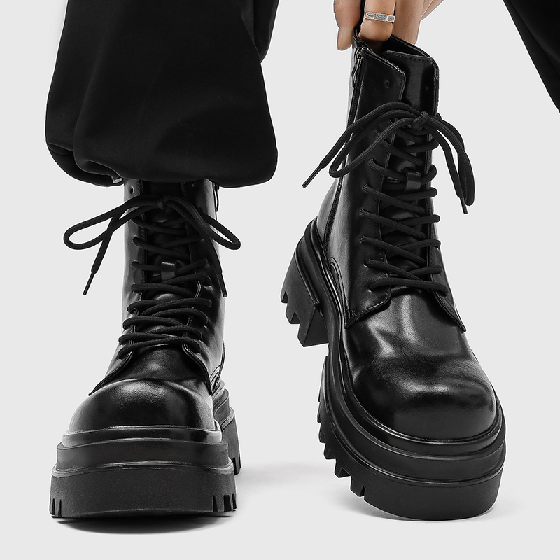 2025新款英伦风高帮马丁靴