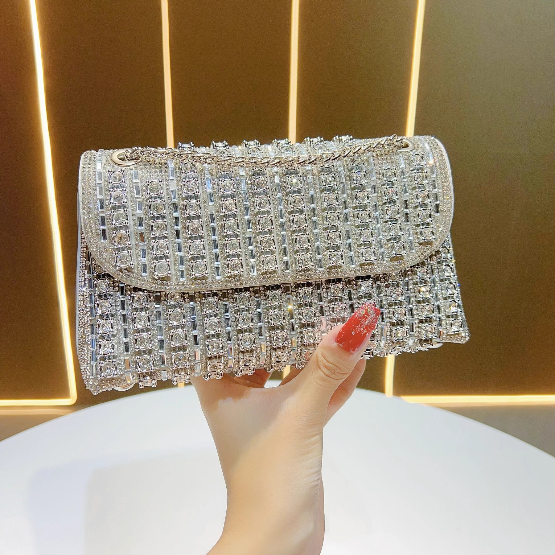 镶钻晚宴包时尚宴会礼服晚装包