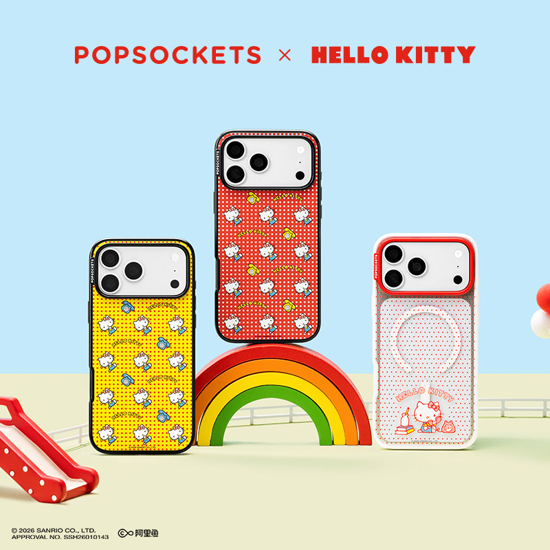 【Hello Kitty和朋友们&middot;手机壳】PopSockets泡泡骚xHello Kitty系列磁吸防摔手机壳苹果iPhone17/16ProMax