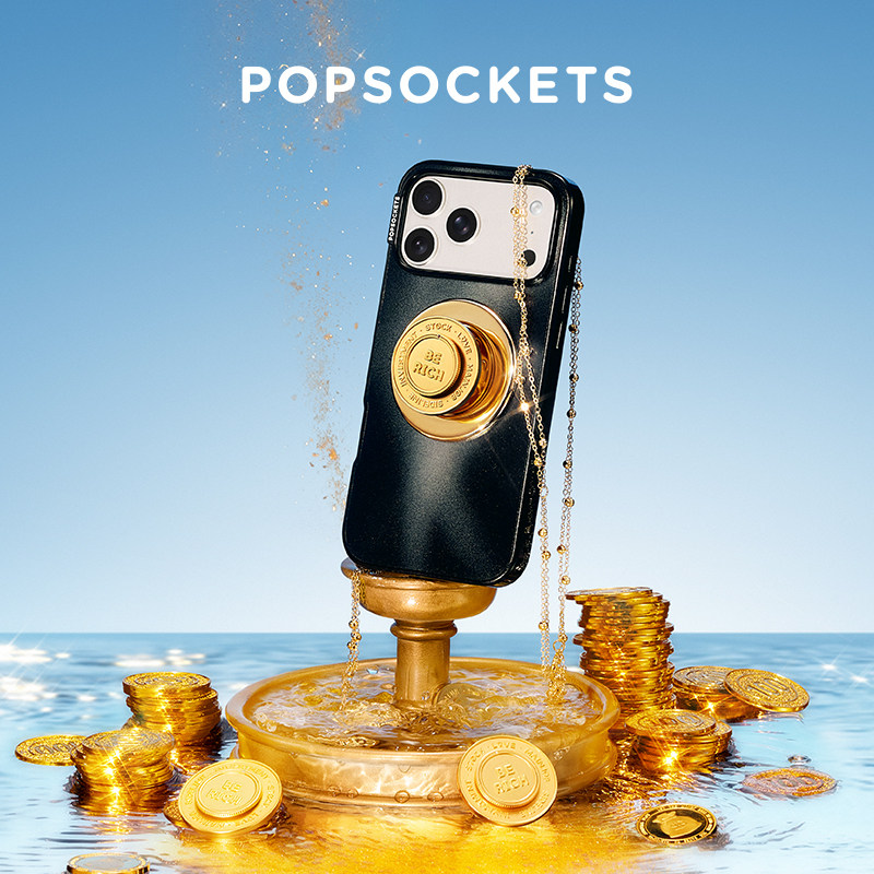 【转转金】PopSockets泡泡骚转转金磁吸式气囊手机支架苹果iPhone18/17ProMax/Pro图片