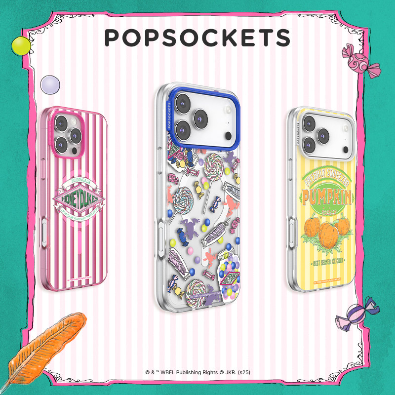 【哈利波特·魔法糖果手机壳】PopSockets泡泡骚x哈利波特系列磁吸防摔手机壳苹果iPhone17/16ProMax 万圣节