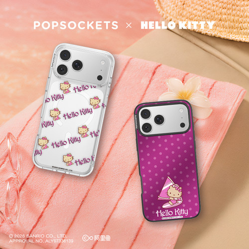 【Sunkissed热辣甜心·手机壳】PopSockets泡泡骚Hello Kitty系列磁吸防摔手机壳苹果iPhone17/16ProMax/Pro