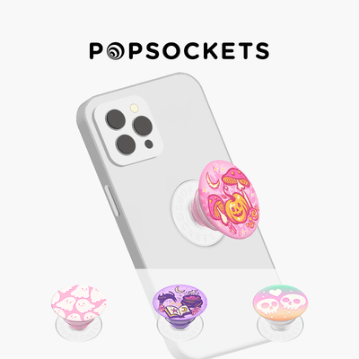 【魔女奇妙夜】PopSockets泡泡骚手机支架气囊伸缩防摔粘贴指环扣 骷髅 南瓜 魔女 女巫 猫咪 万圣节