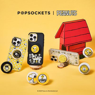 【史努比与朋友们·手机壳】PopSockets x Snoopy联名泡泡骚防摔磁吸手机壳iPhone16/15 史努比 查理
