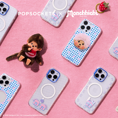 【绒绒幻想·手机壳】PopSockets x Monchhichi 萌趣趣联名系列 泡泡骚手机壳磁吸防摔17/16 毛茸茸 可爱