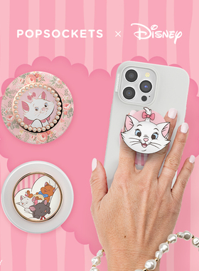 【玛丽猫】PopSockets泡泡骚xDisney系列磁吸式气囊手机支架苹果iPhone17/16ProMax 猫儿三剑客 蝴蝶结 珐琅