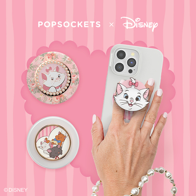 【玛丽猫】PopSockets泡泡骚xDisney系列磁吸式气囊手机支架苹果iPhone17/16ProMax 猫儿三剑客 蝴蝶结 珐琅