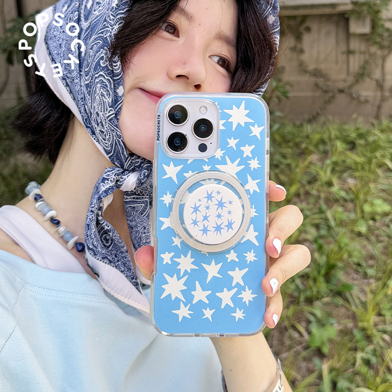 丹宁星星泡泡骚手机支架