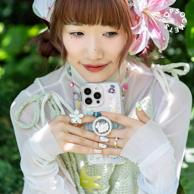 【青青呼吸】PopSockets灵感家系列泡泡骚手机支架气囊伸缩防摔粘贴 冰激凌 苹果 小狗 小兔 蝴蝶结 碎花晴天