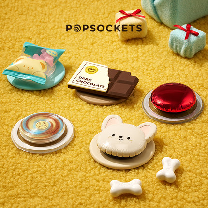 【冬眠计划】PopSockets泡泡骚手机支架气囊伸缩防摔粘贴指环扣 冬日 西高地 红气球 蝴蝶结 巧克力 唱片