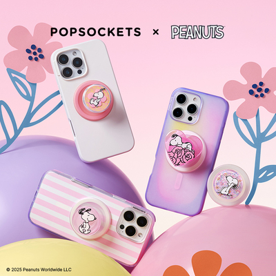 【史努比幸福花丛】PopSockets x Snoopy联名泡泡骚手机支架气囊伸缩防摔粘贴 史努比 糊涂塌克 爱心 樱花