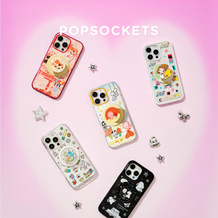 【微微日常】PopSockets 泡泡骚手机支架气囊伸缩防摔粘贴 女孩 毛绒朋友 相框 小狗 星星 奶油蛋糕