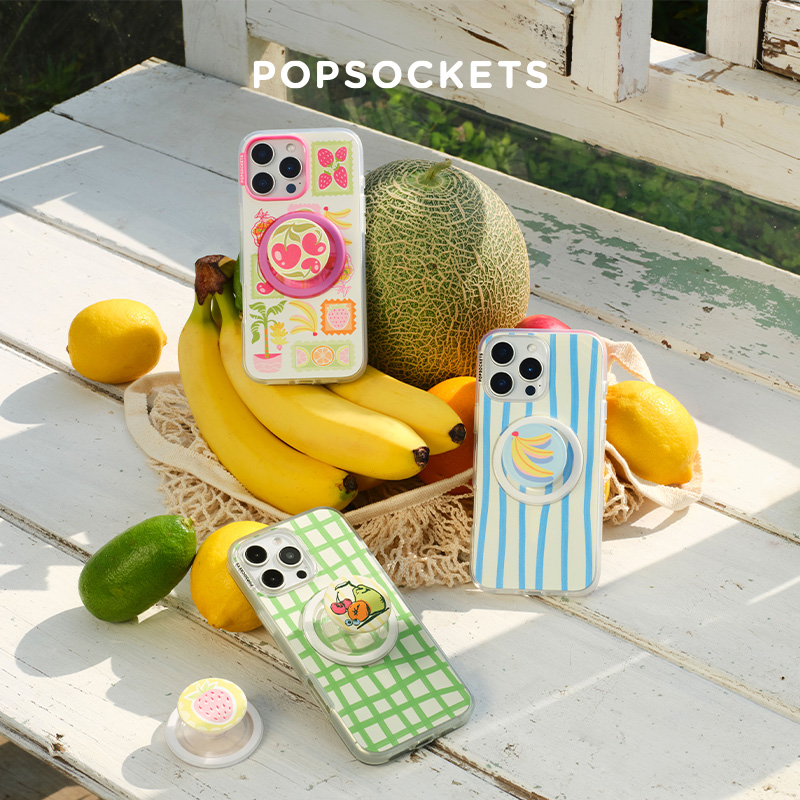 【水果！水果！】PopSockets 泡泡骚手机支架气囊伸缩防摔粘贴 水果 夏日 多巴胺 樱桃 香蕉 猕猴桃