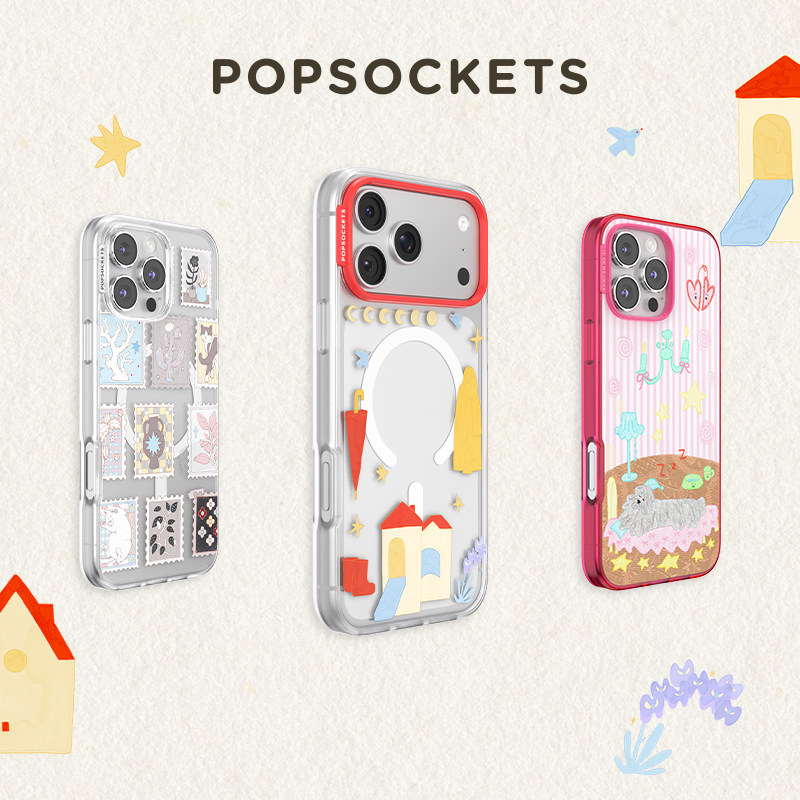 【房间·手机壳】PopSockets泡泡骚磁吸防摔手机壳苹果iPhone18/17ProMax/Pro 苹果房子 花瓶 银河 邮票 小狗图片
