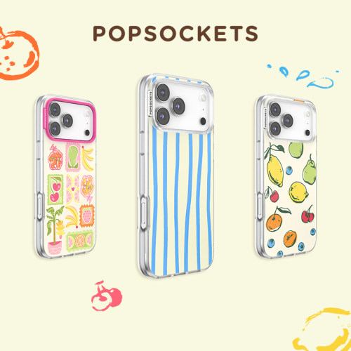 【水果！水果！·手机壳】PopSockets泡泡骚磁吸防摔手机壳苹果iPhone17/16ProMax/Pro 夏天多巴胺 格纹条纹