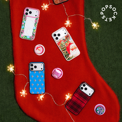 【闪闪的季节·手机壳】PopSockets防摔手机壳MagSafe版苹果趣味可爱创意iphone圣诞节日全包边雪花闪亮冬日