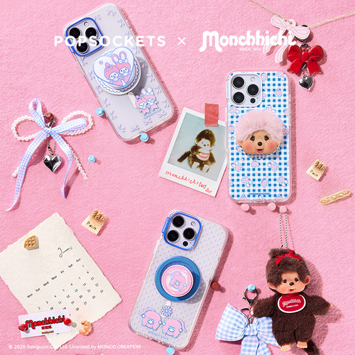 【绒绒幻想】PopSockets x Monchhichi 萌趣趣联名系列泡泡骚手机支架磁吸啪嗒 毛绒 可爱