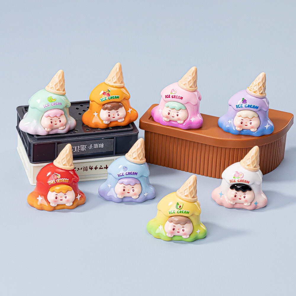 冰淇淋甜筒崽崽萌粒DIY装饰品