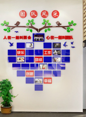 员工天地荣誉展示照片墙
