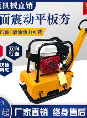 C90T型汽油震动平板夯地基地平夯实机压实机冲击夯小型电动打夯机