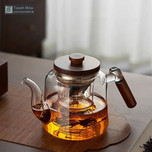Miss玻璃煮茶壶耐高温电陶炉煮茶器蒸煮两用大容量茶具套装 Touch
