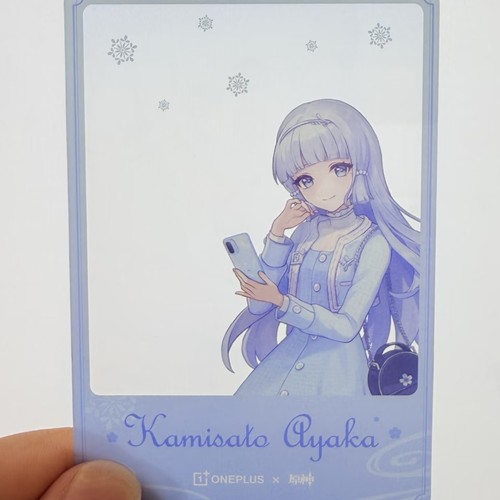 正品代购一加原神丝柯克神里绫华联名周边小卡透卡神里绫华