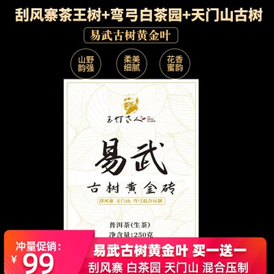 玉灯老人砖茶西双版纳生茶