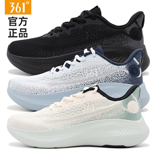 361度男鞋2025春季软底缓震跑步鞋贾卡网布透气运动鞋专柜同款