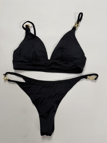 货号B16胸围75BC臀围95-103cm外单黑色比基尼