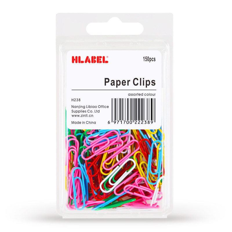 색종이 클립 장미 빨간색 종이 클립 흑백 사무용품 링 바늘 금속 캔디 컬러 150 개