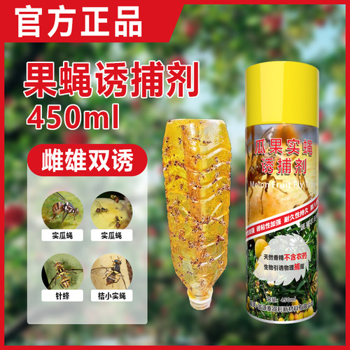 瓜果实蝇诱粘剂果蝇药杀虫剂黄板粘虫板灭针蜂升级版引诱剂诱捕器