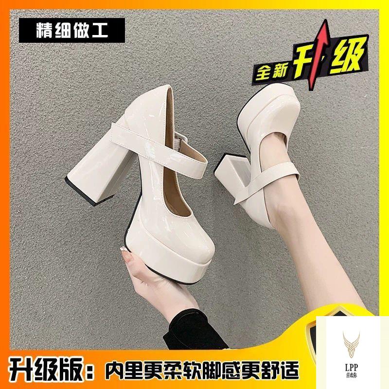 美式高跟鞋新款设计感小